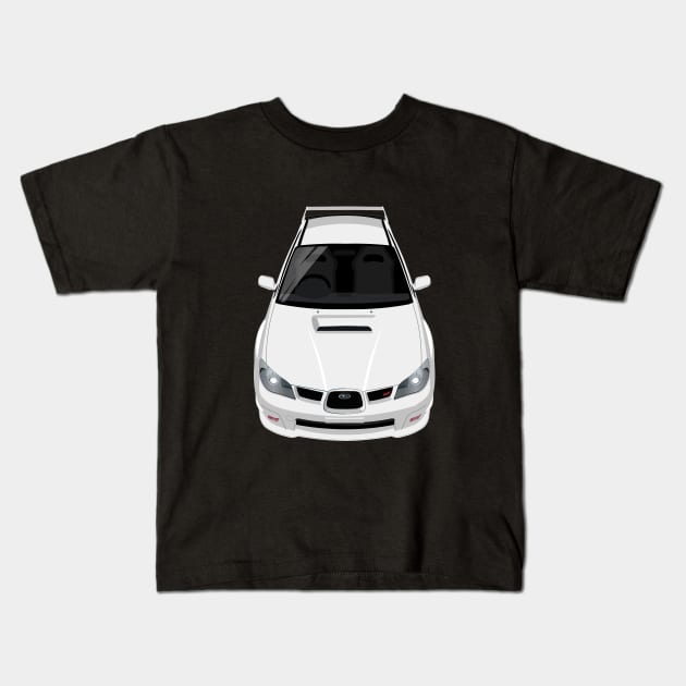 Impreza WRX STI 2nd gen 2005-2007 - White Kids T-Shirt by jdmart